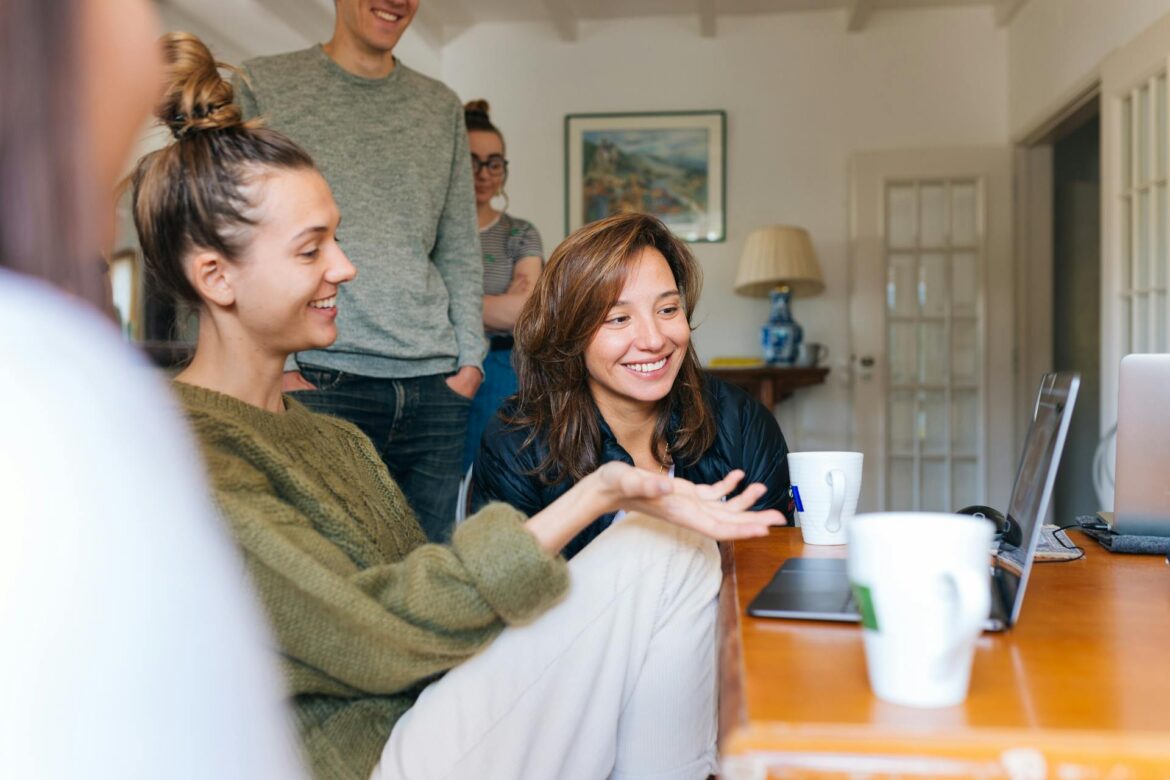 Digital tablet with a video call screen showing a couple in therapy.